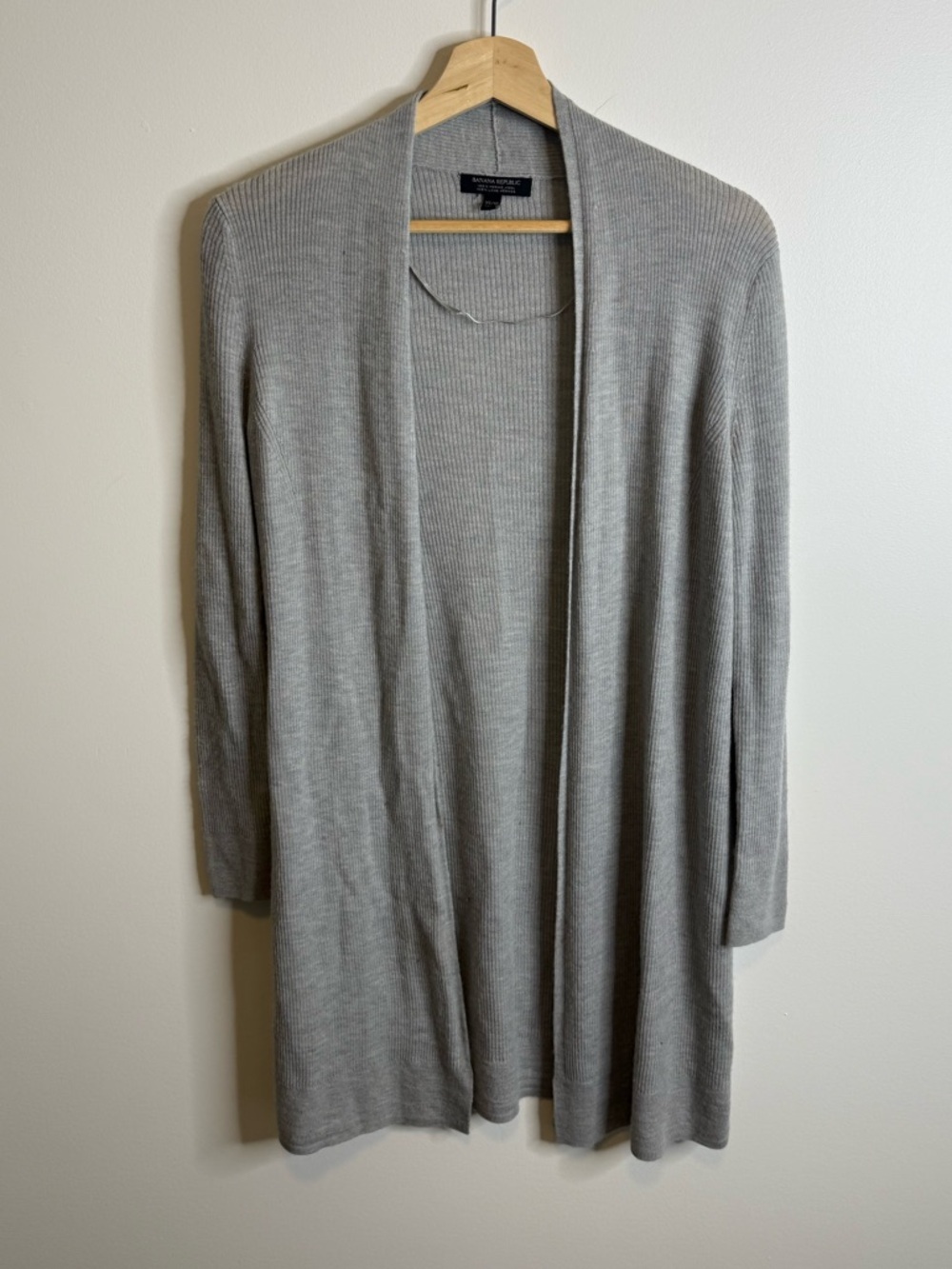 Banana Republic merino wool cardigan gray long size small